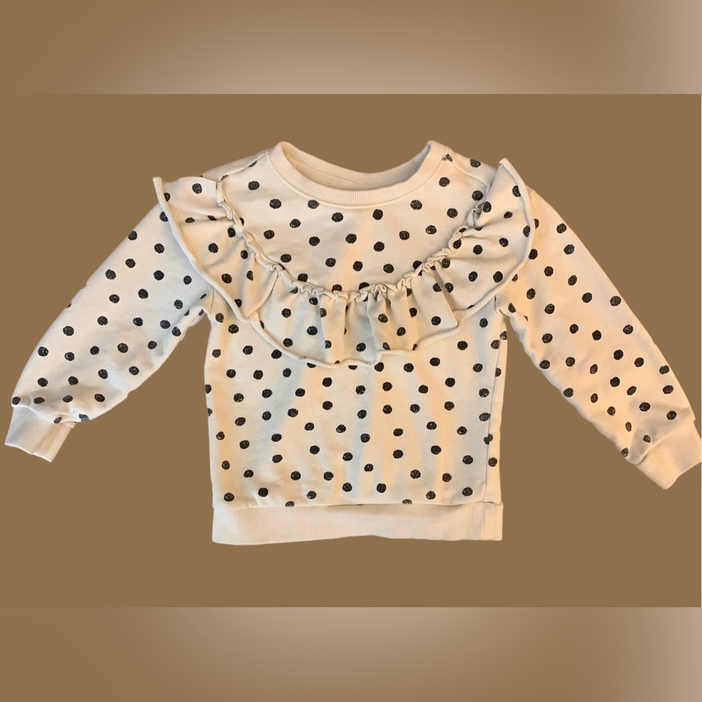 Girls Art Class Polkadot Sweatshirt SZ 4T Like-new